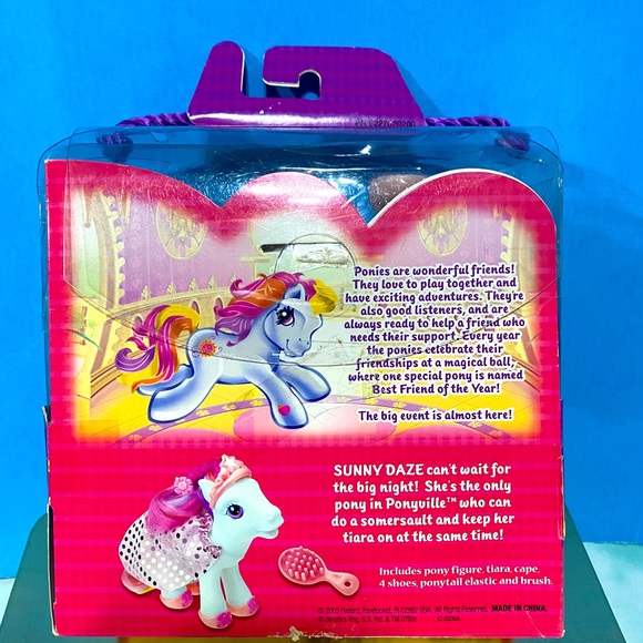 MY LITTLE PONY G3 NWT VTG 2003 FRIENDSHIP BALL DRESS-UP EVENINGWEAR SUNNY DAZE - Picture 15 of 16